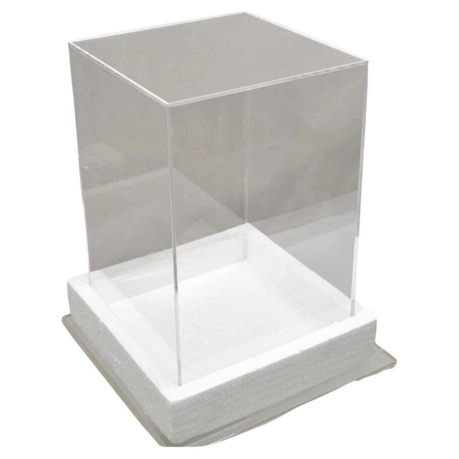 5 Sided 18" Clear Acrylic Lucite Vitrine Display Case Christine Taylor Coll.