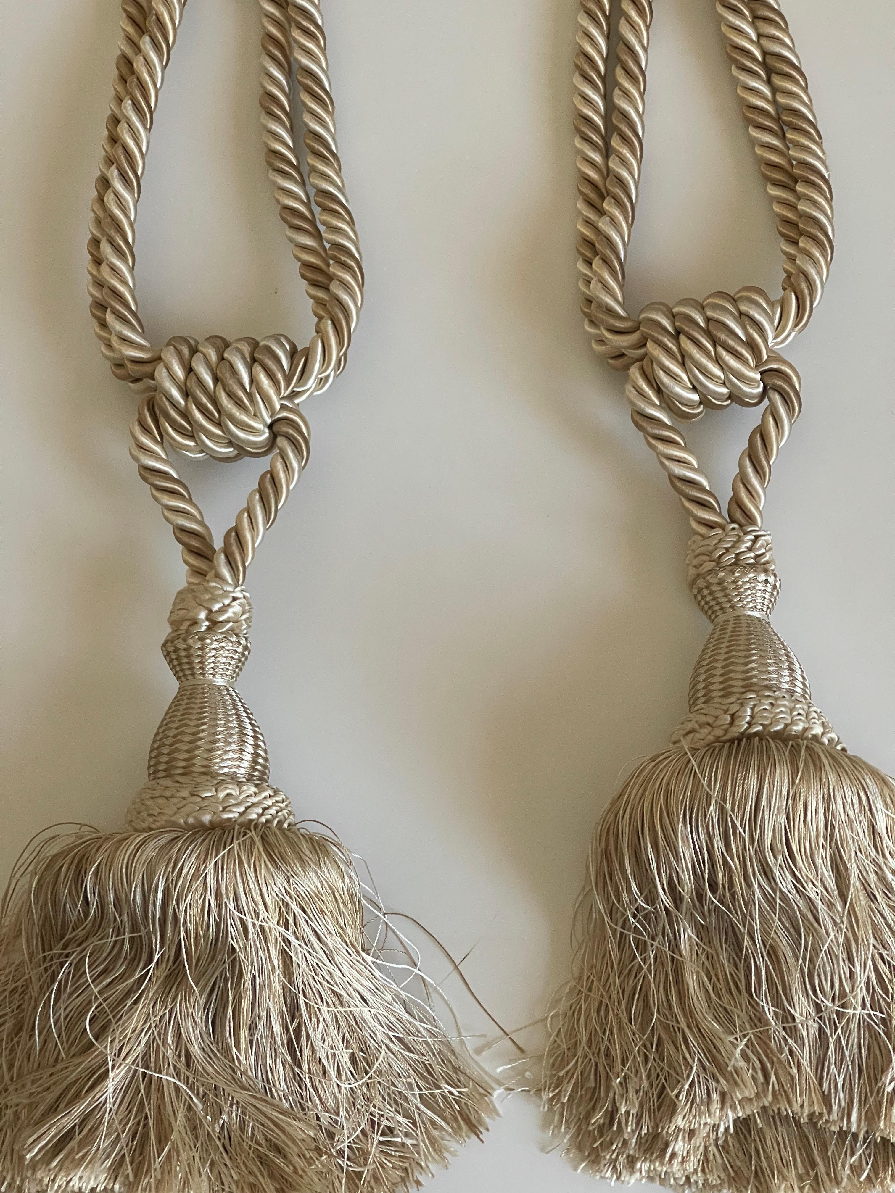 American 5 Silk Tieback and Tassels For Sale