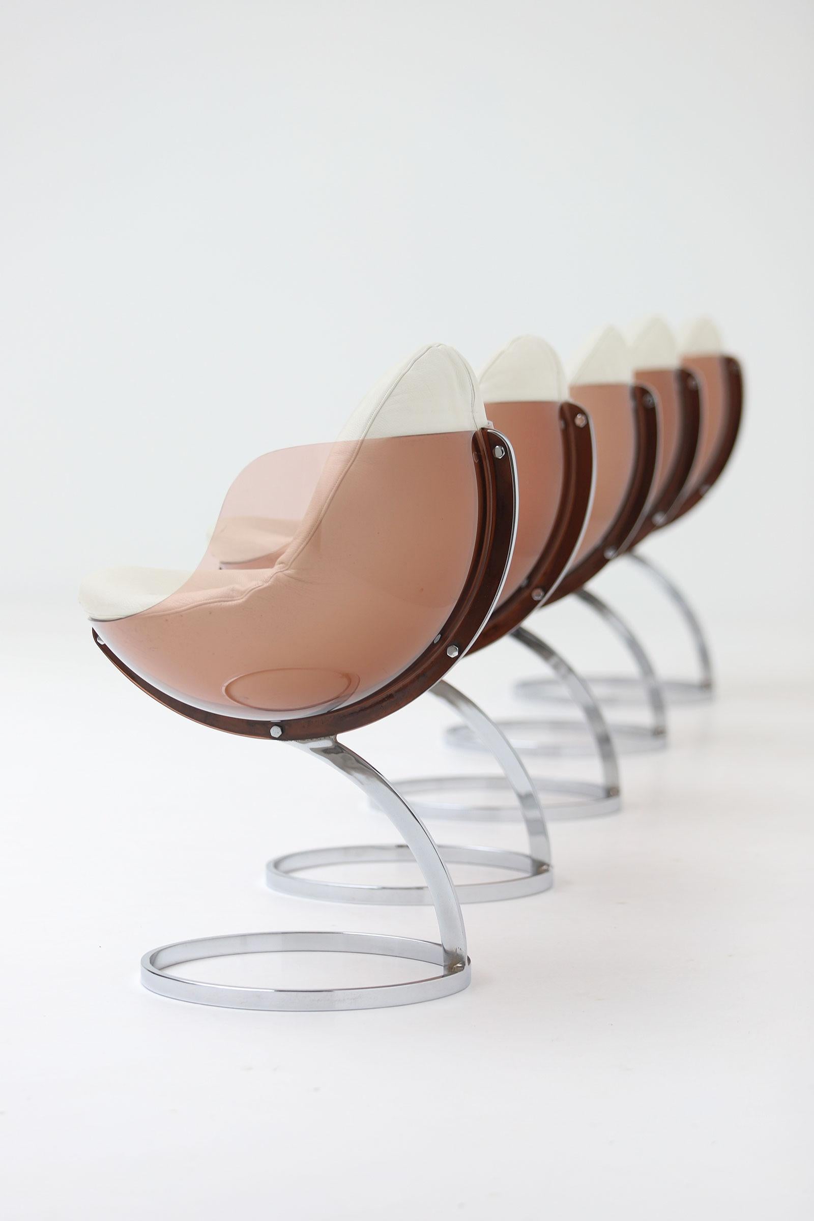 Set of 5 Sphere Chairs Designed by Boris Tabacoff, 1971 2