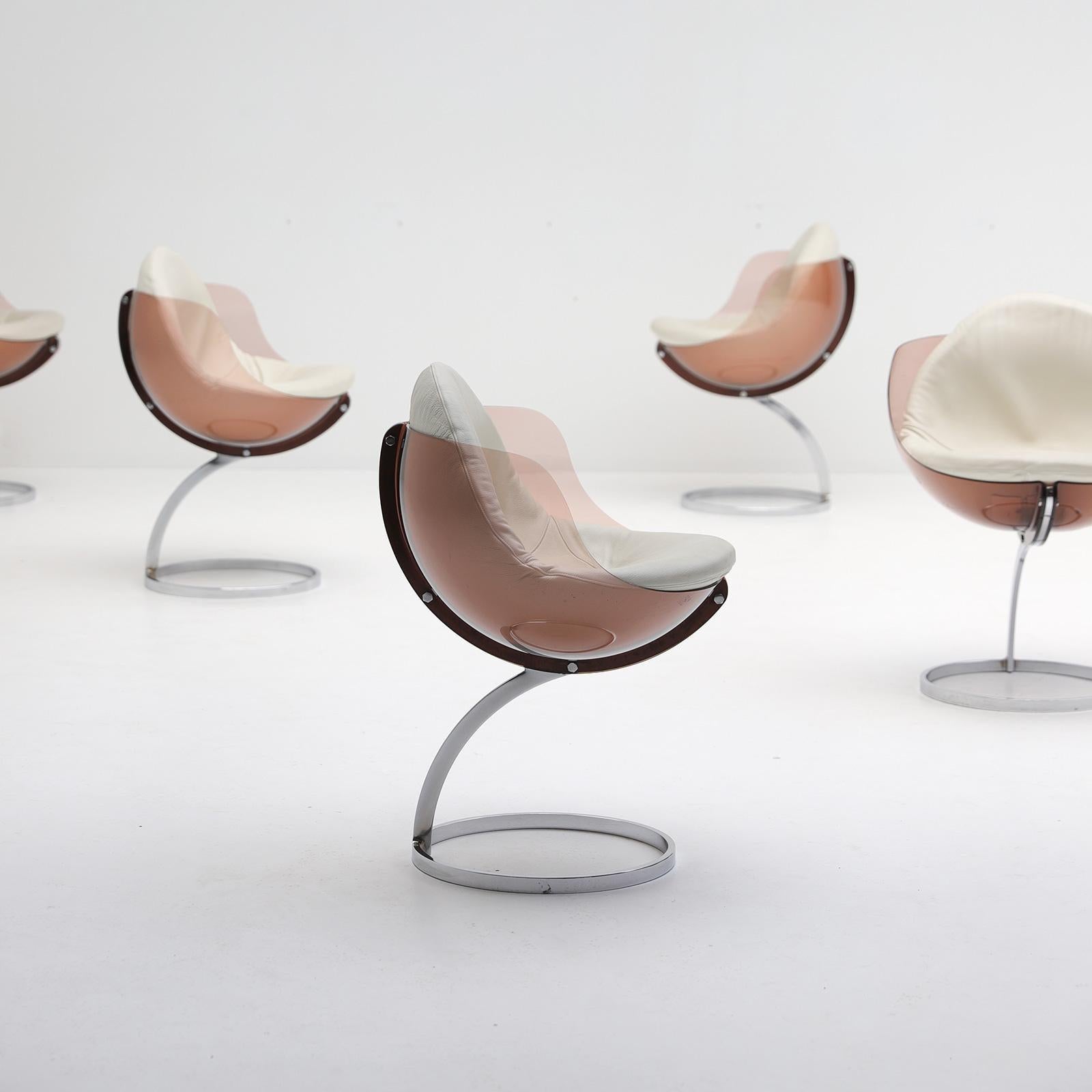 Set of 5 Sphere Chairs Designed by Boris Tabacoff, 1971 5