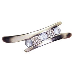 Used 5-Stone Aquamarine & Diamond Ring