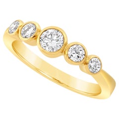 5 Stone Bezel Set Ring