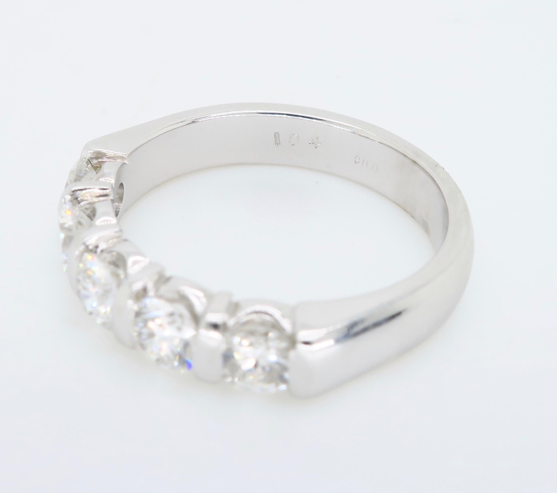 5-Stone Diamond Anniversary Band 1