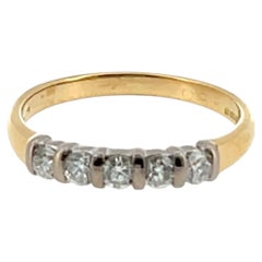 5 Stone Diamond Ring – 18ct Yellow & White Gold
