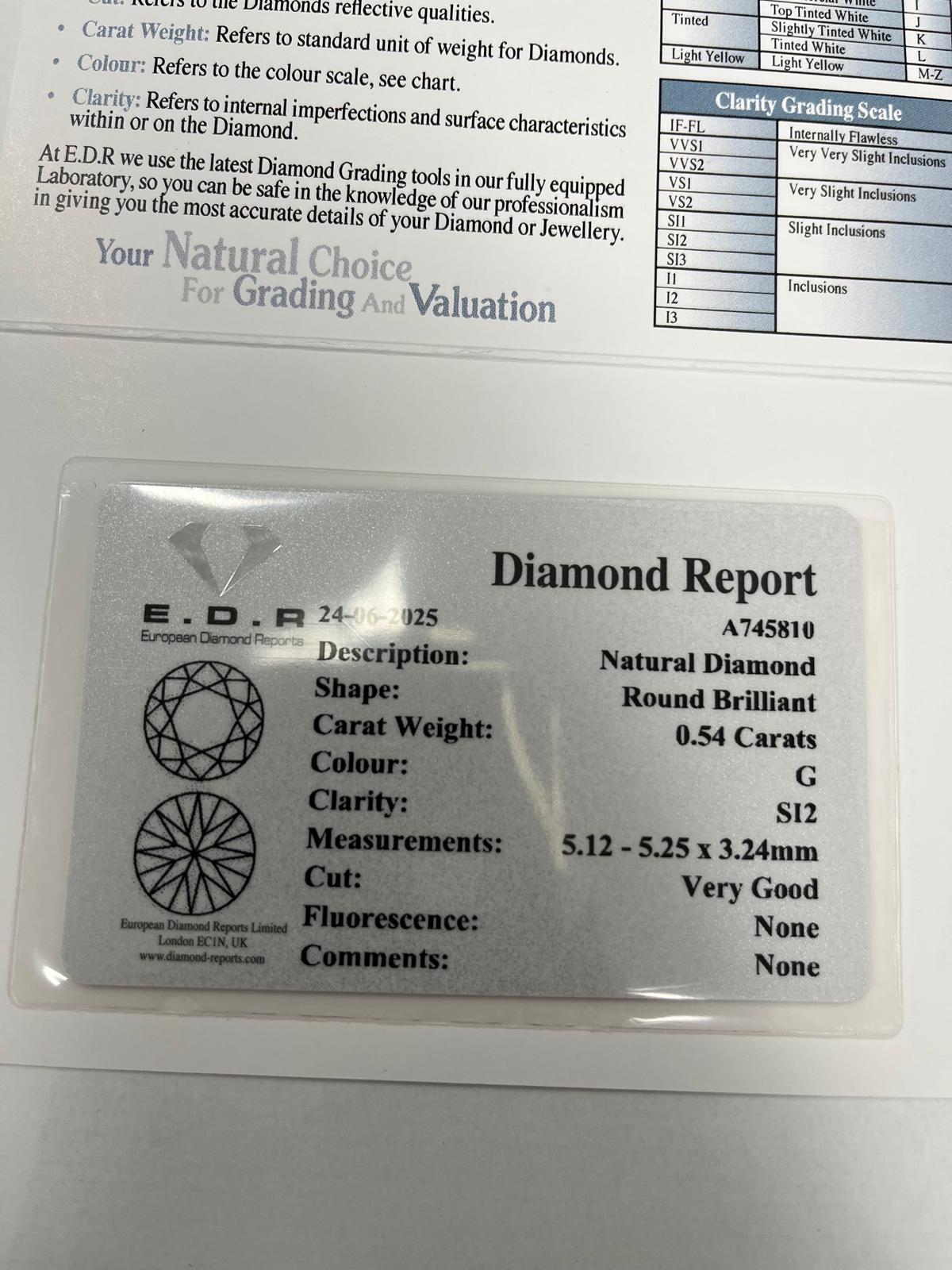 Bague en or jaune 18 ct à 5 pierres et diamants GIA, 2,35 ct de diamants naturels en vente 4