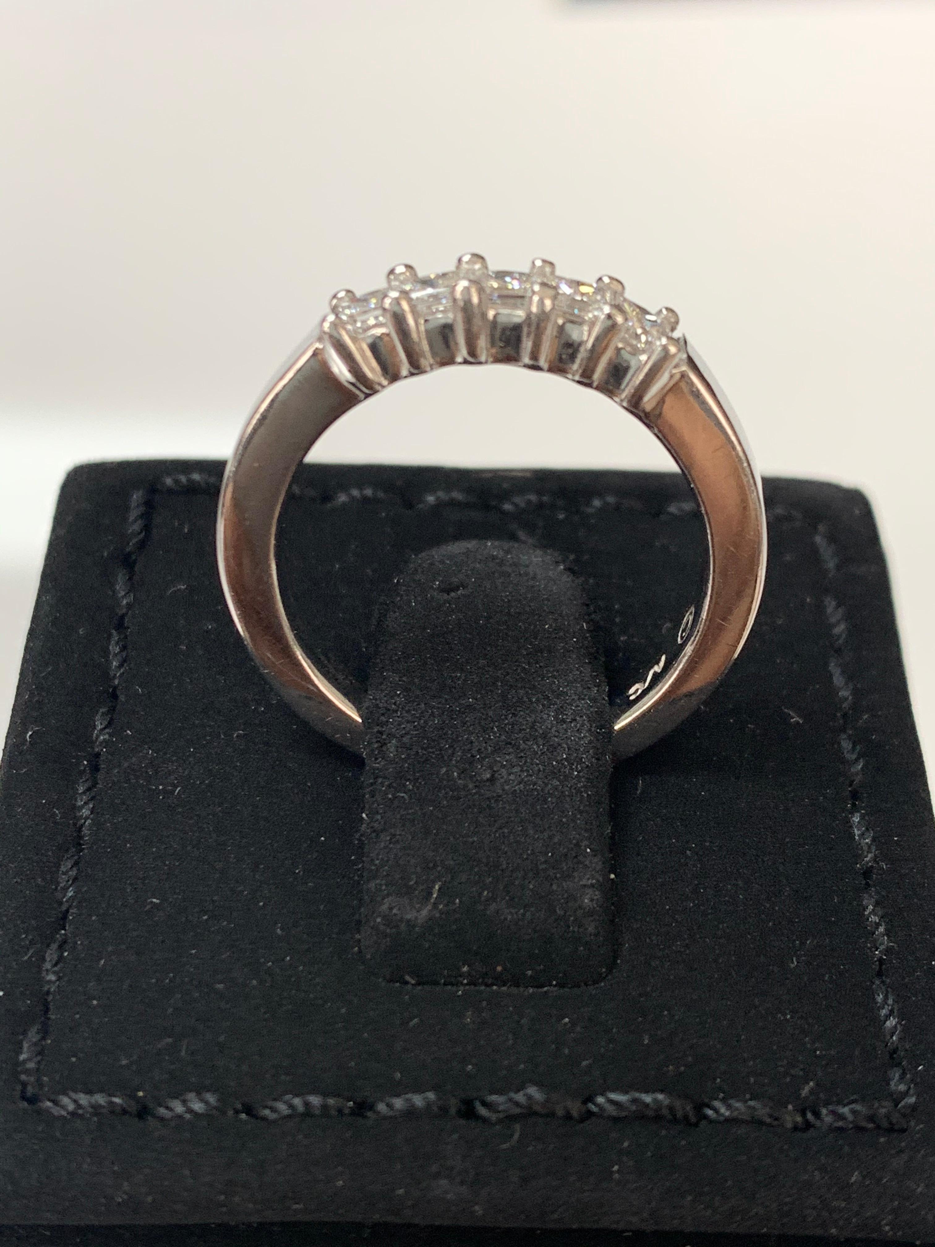 5 princess cut diamond ring