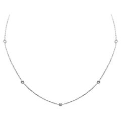 5 Stoned Diamond Fashion Necklace