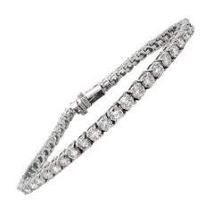 5 TCW Diamond Tennis Bracelet in 14k White Gold