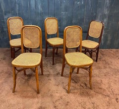 5 chaises de style Thonet, CIRCA 1900