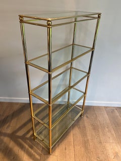 5 Tiers Shelves Unit with Clear Glass Trays