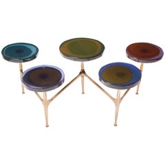 Table basse Agatha à 5 plateaux par Draga & Aurel