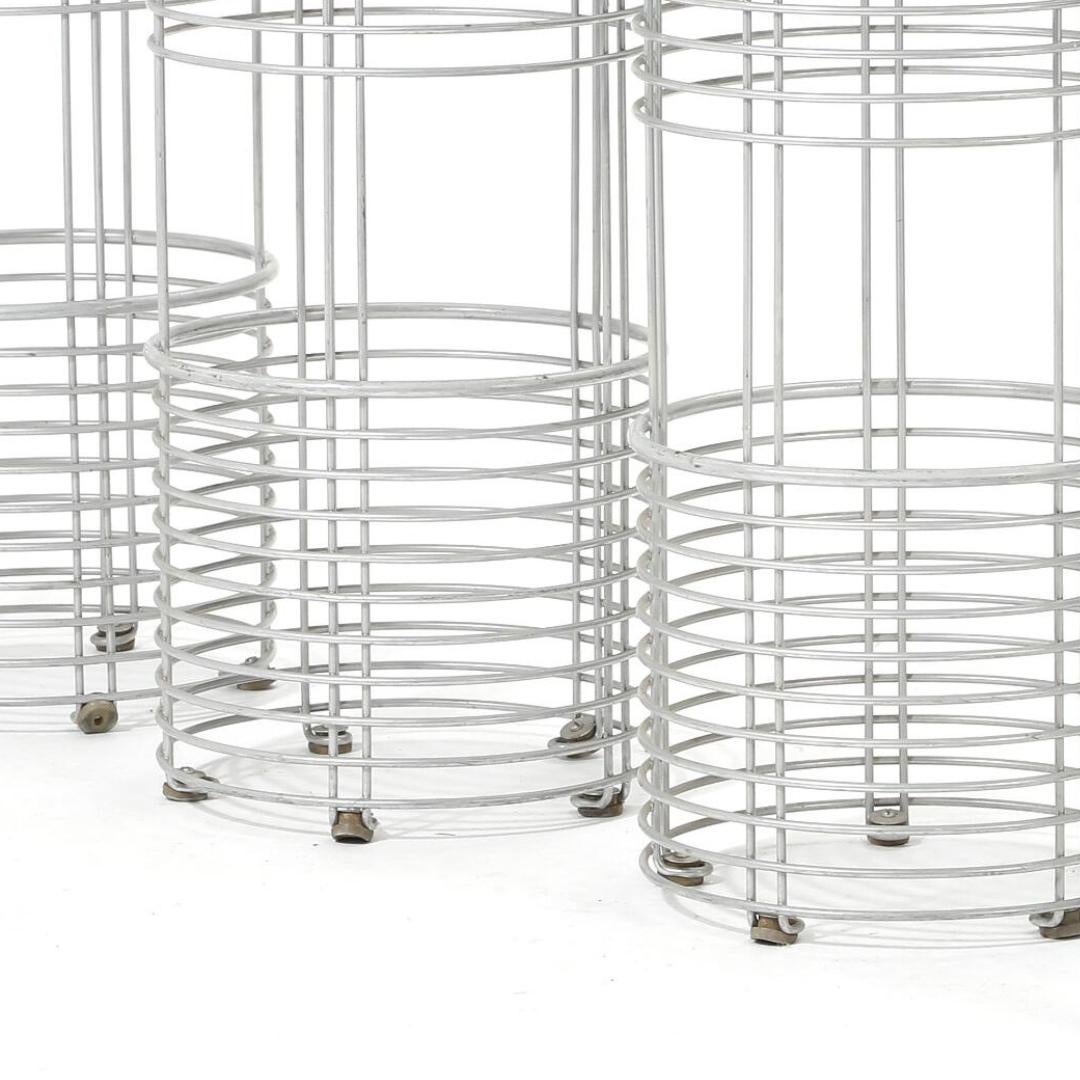 5 Verner Panton XDesign Bar Stools, Wire Body & Wool Seats in Various Colours In Good Condition For Sale In London, GB