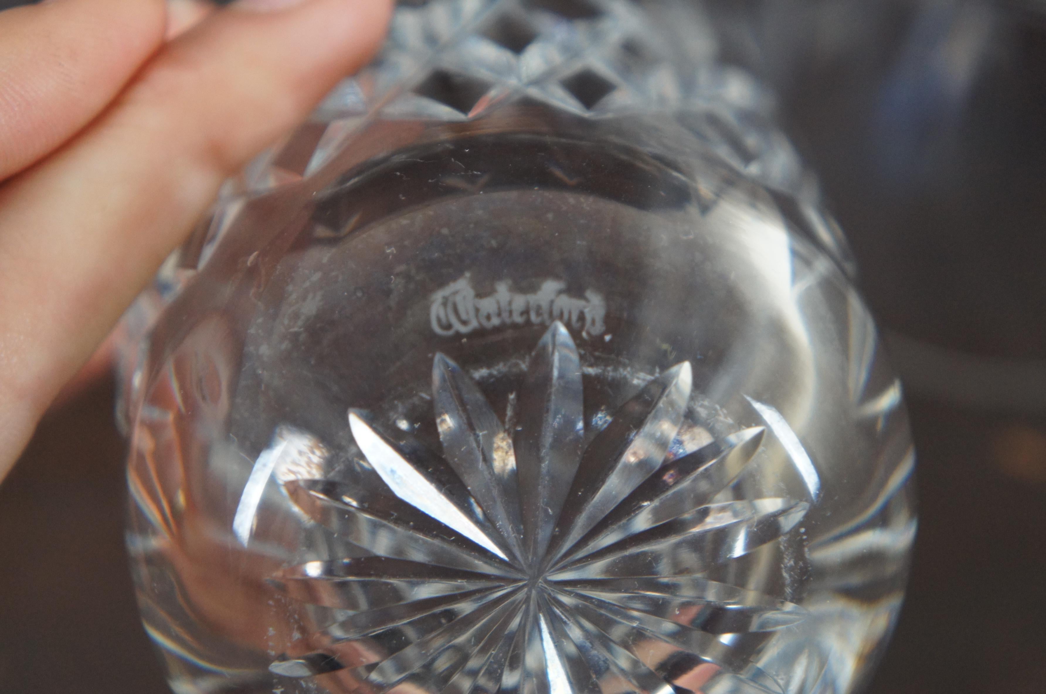 5 Vintage Waterford Crystal Lismore Tumblers High Ball Water Juice Glasses 12 Oz 2