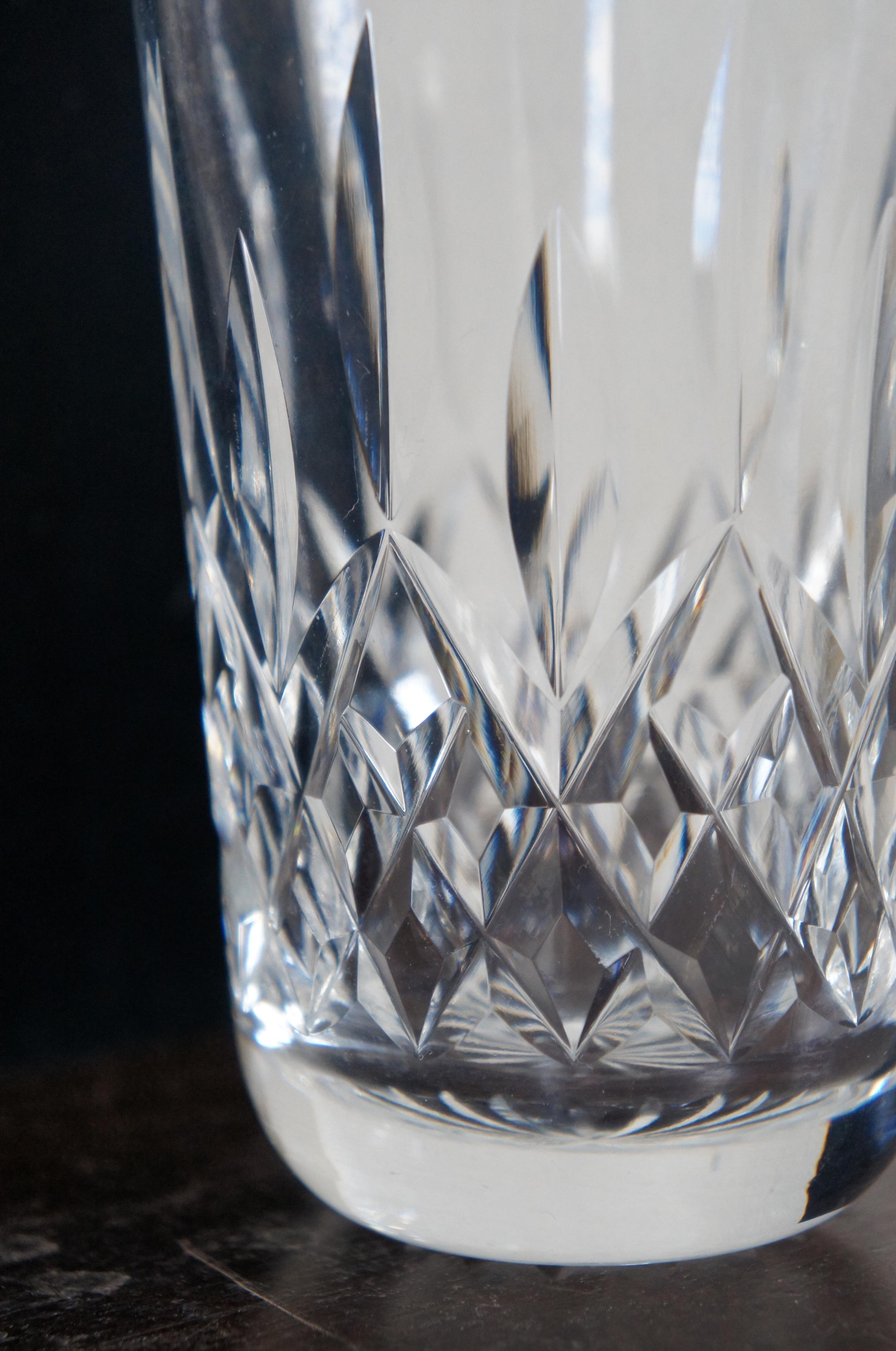 5 Vintage Waterford Crystal Lismore Tumblers High Ball Water Juice Glasses 12 Oz 3