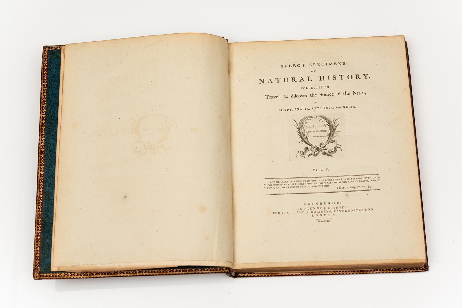 5 Vol. James Bruce Kinnaird Esq., Viajes para descubrir la fuente del Nilo Inglés en venta