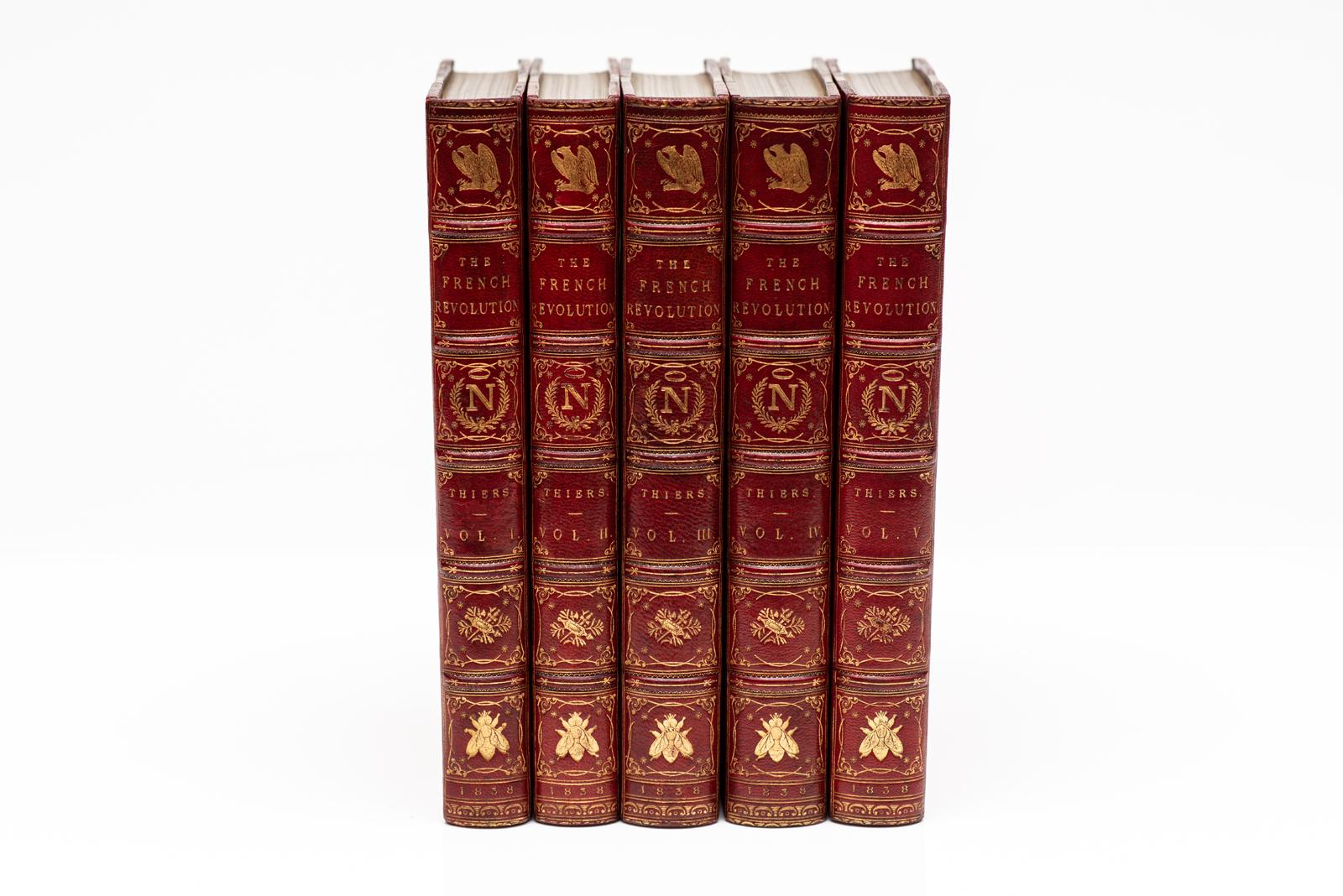 Anglais 5 Vol. M.A. Thiers, Histoire de la Révolution française en vente