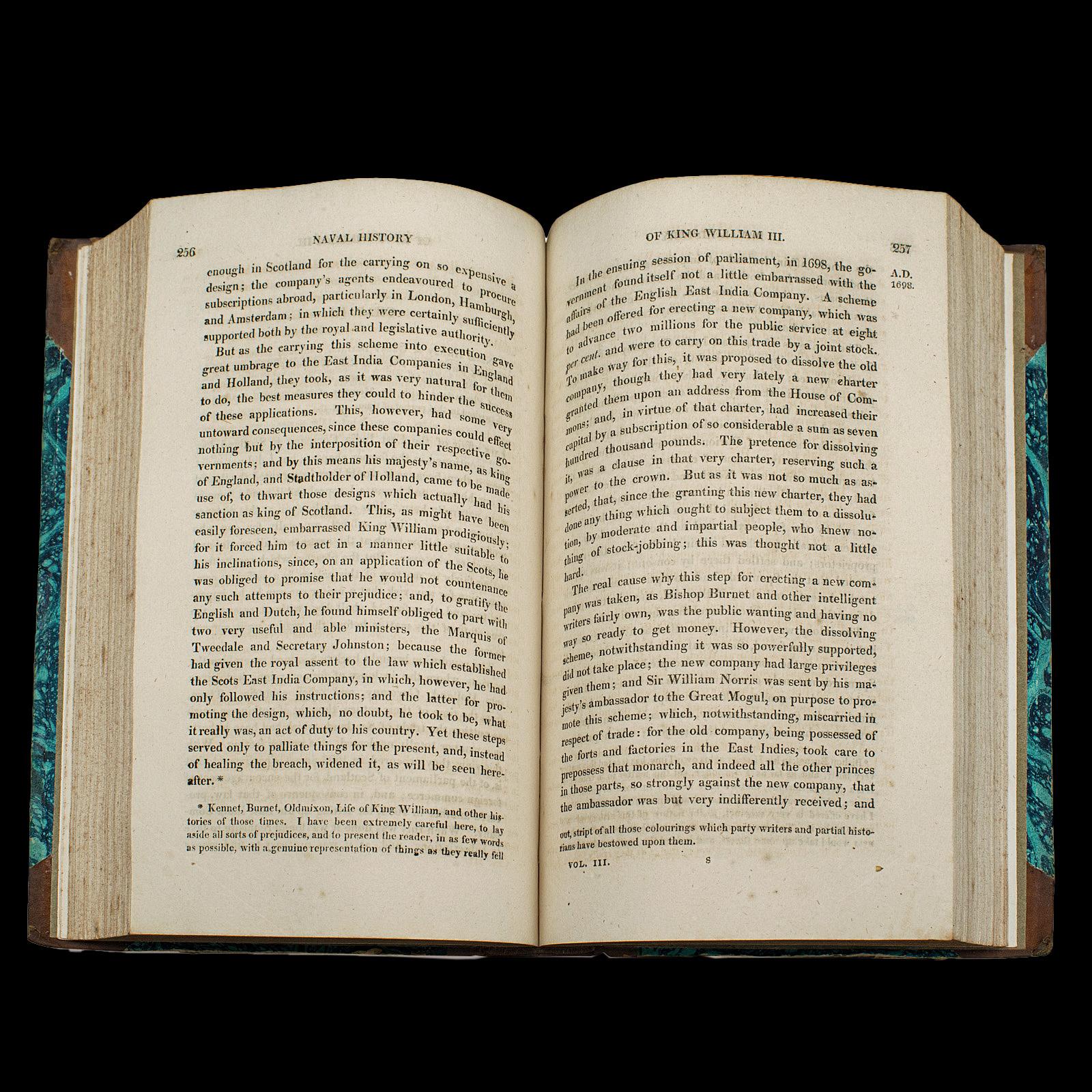 5 Bände, antike Bücher, Lives of the British Admirals, Englisch, georgianisch, 1817 im Angebot 4