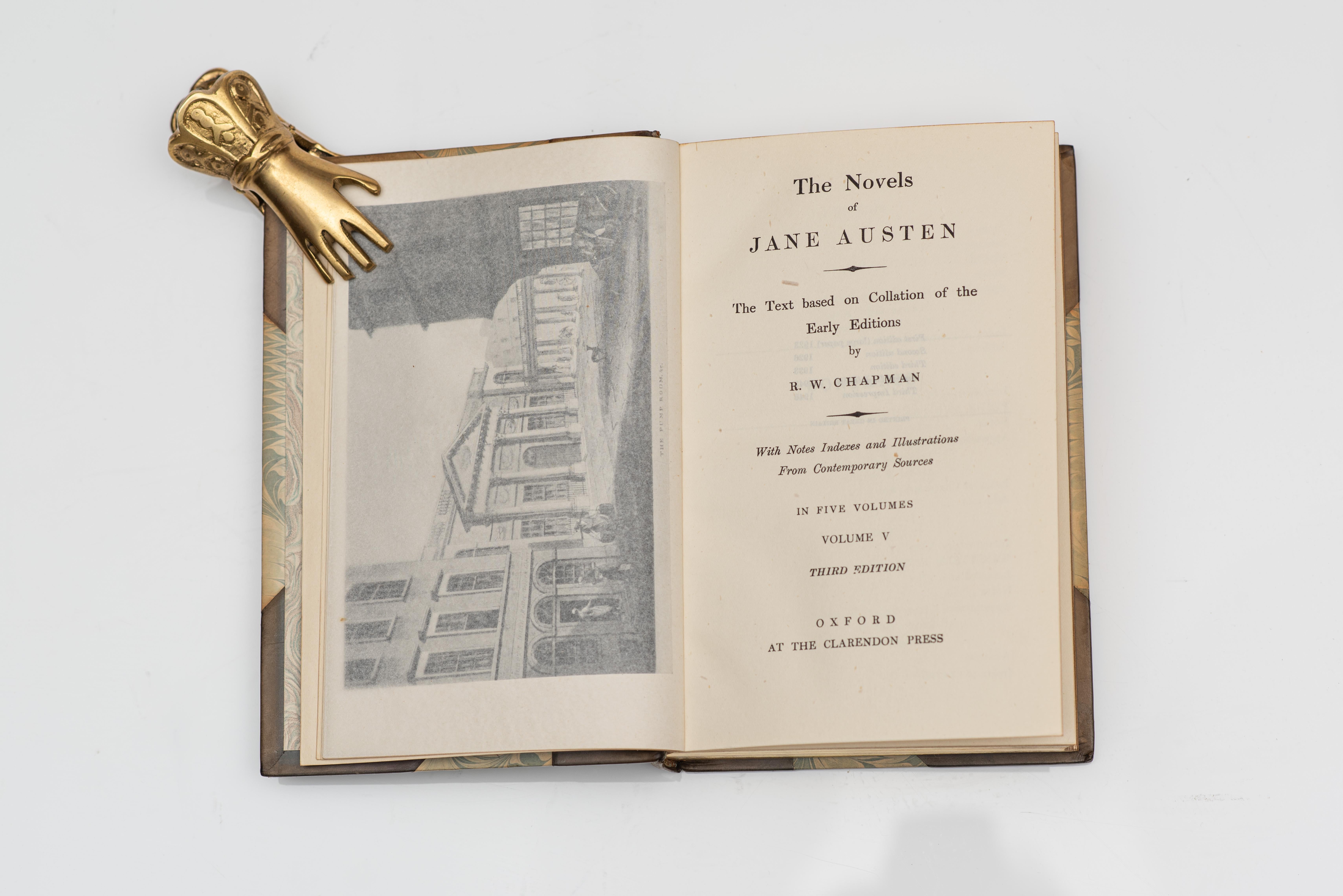 5 Volumes. Austen, Jane. Novels. In Good Condition For Sale In New York, NY