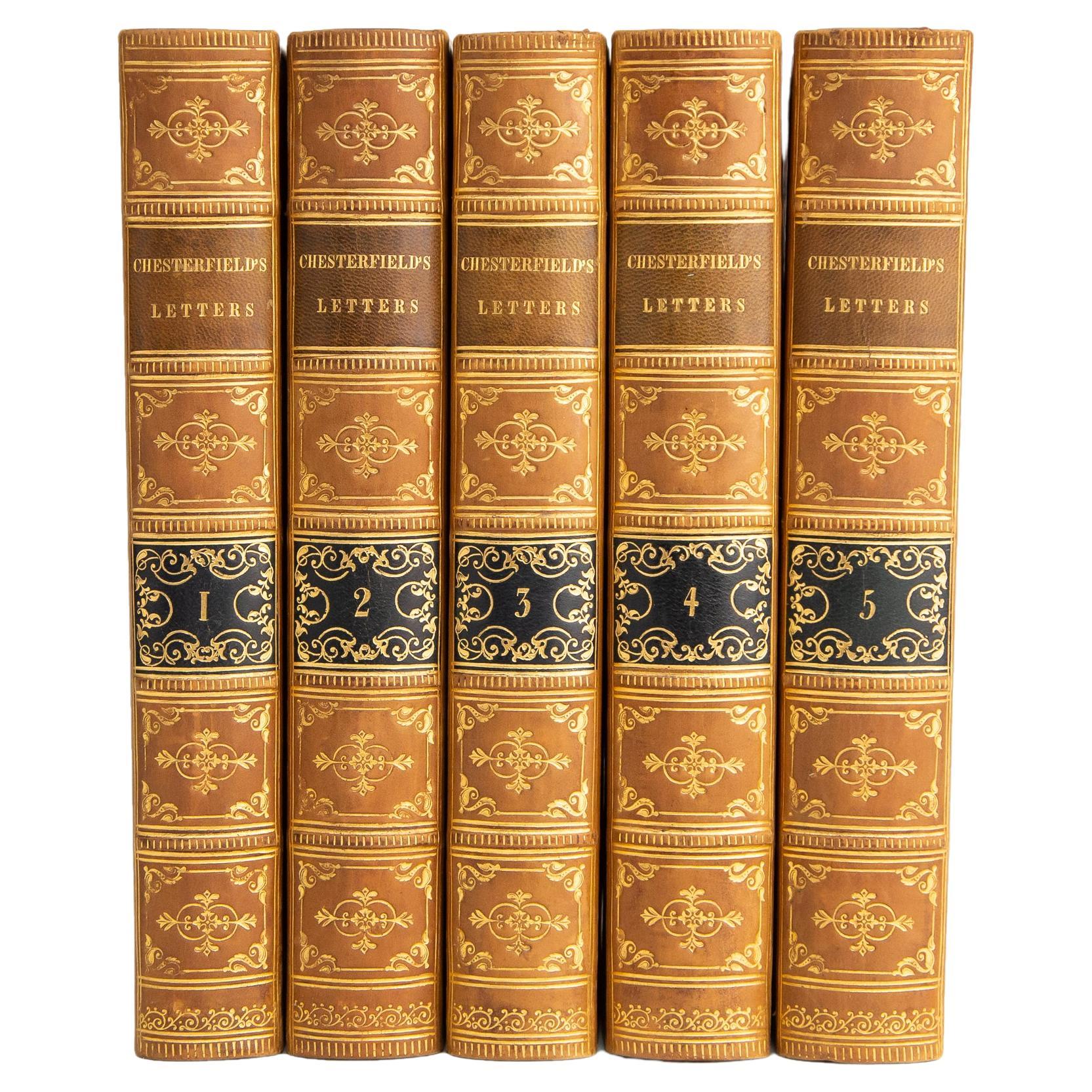 5 Volumes. Earl of Chesterfield, The Letters of Philip Stanhope