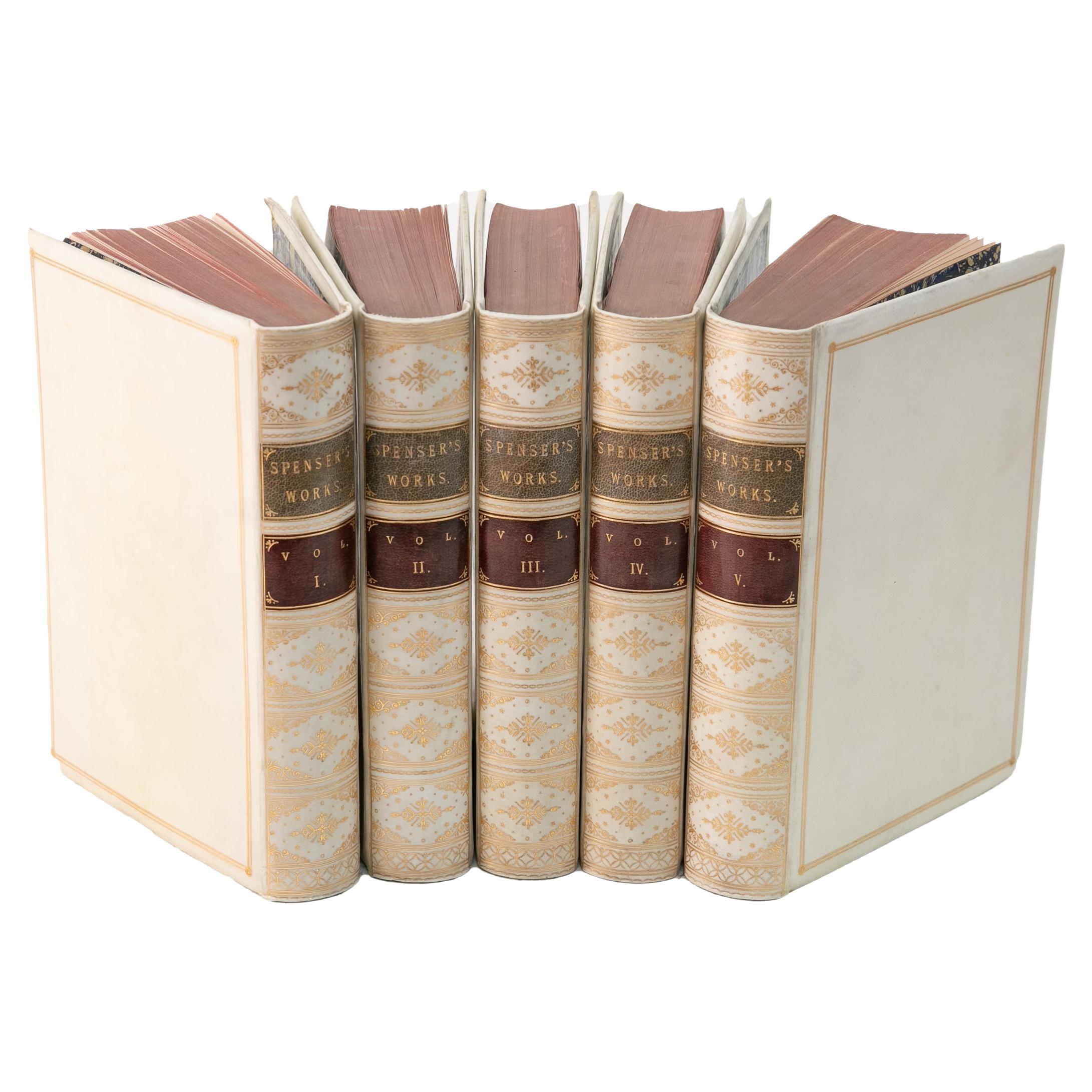 5 Volumes. Edmund Spenser, The Works. For Sale