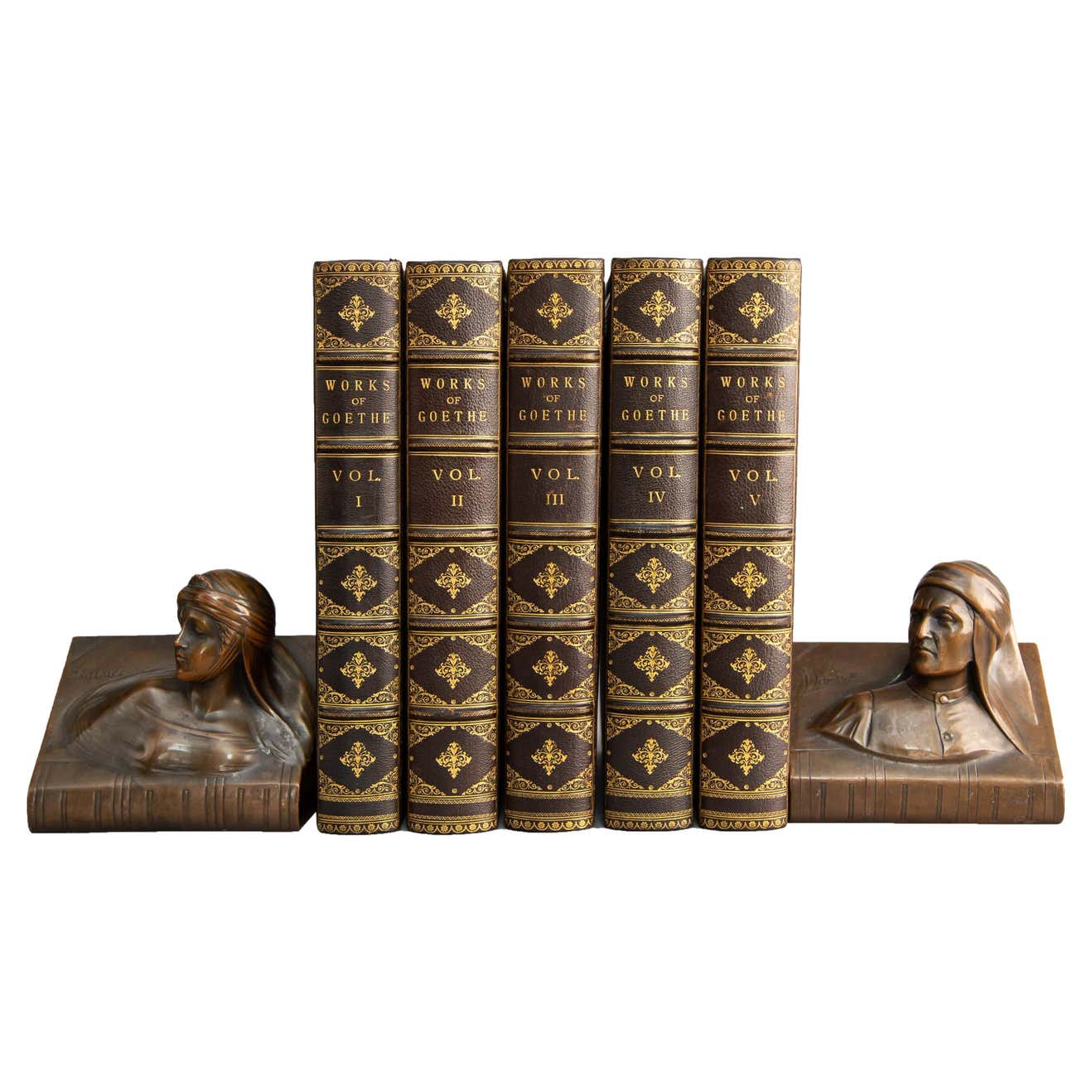 5 Volumes. Johann Wolfgang von Goethe, Goethe's Works. For Sale at 1stDibs