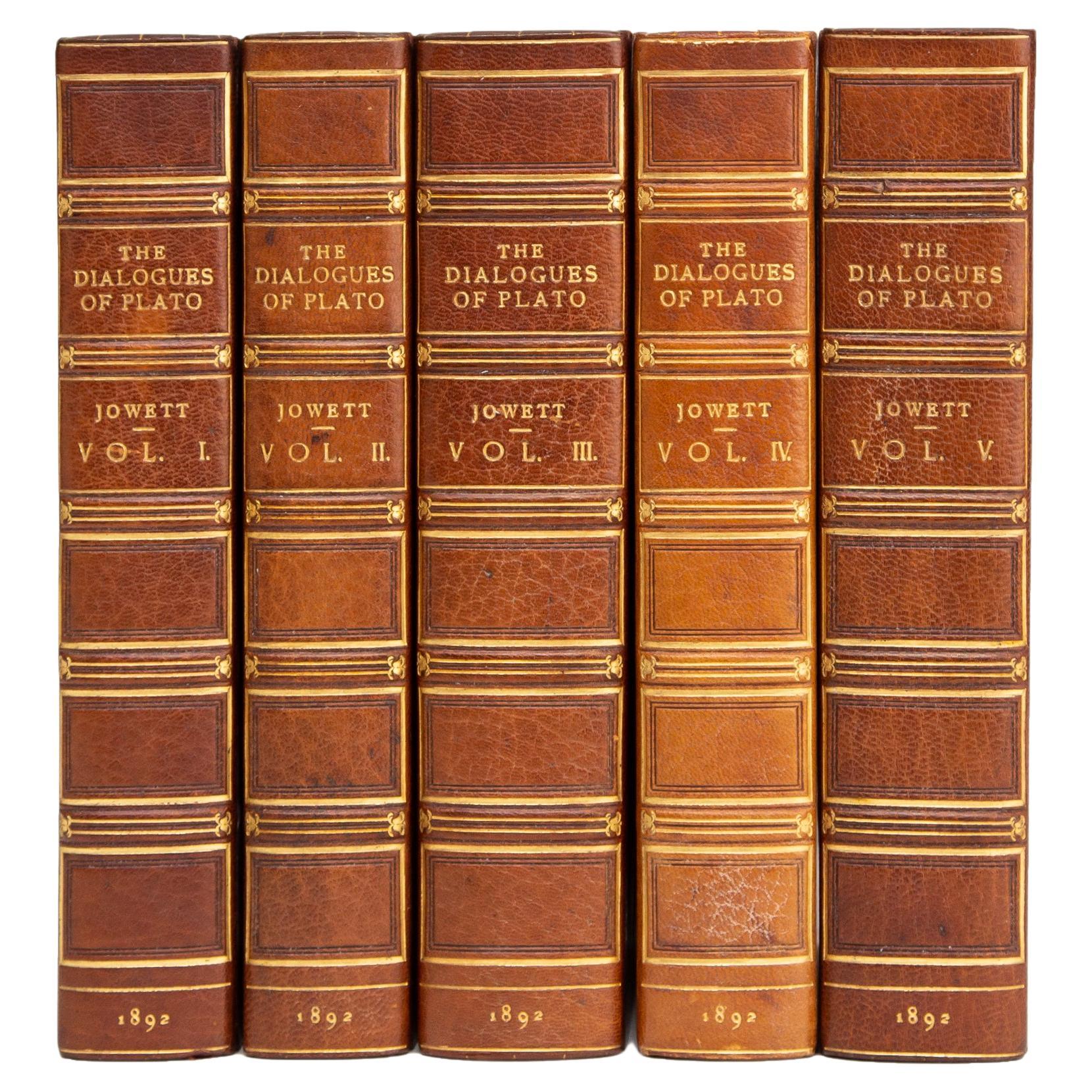 5 Volumes. Plato & B. Jowett, The Dialogues of Plato.