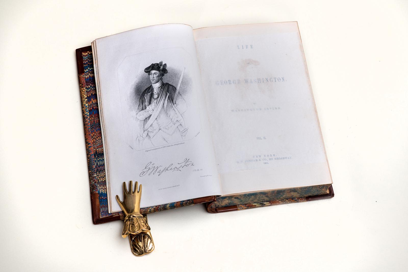 5 Volumes. Washington Irving, Life of George Washington. In Good Condition In New York, NY