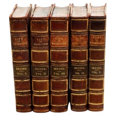 5 Volumes. Washington Irving, Life of George Washington.