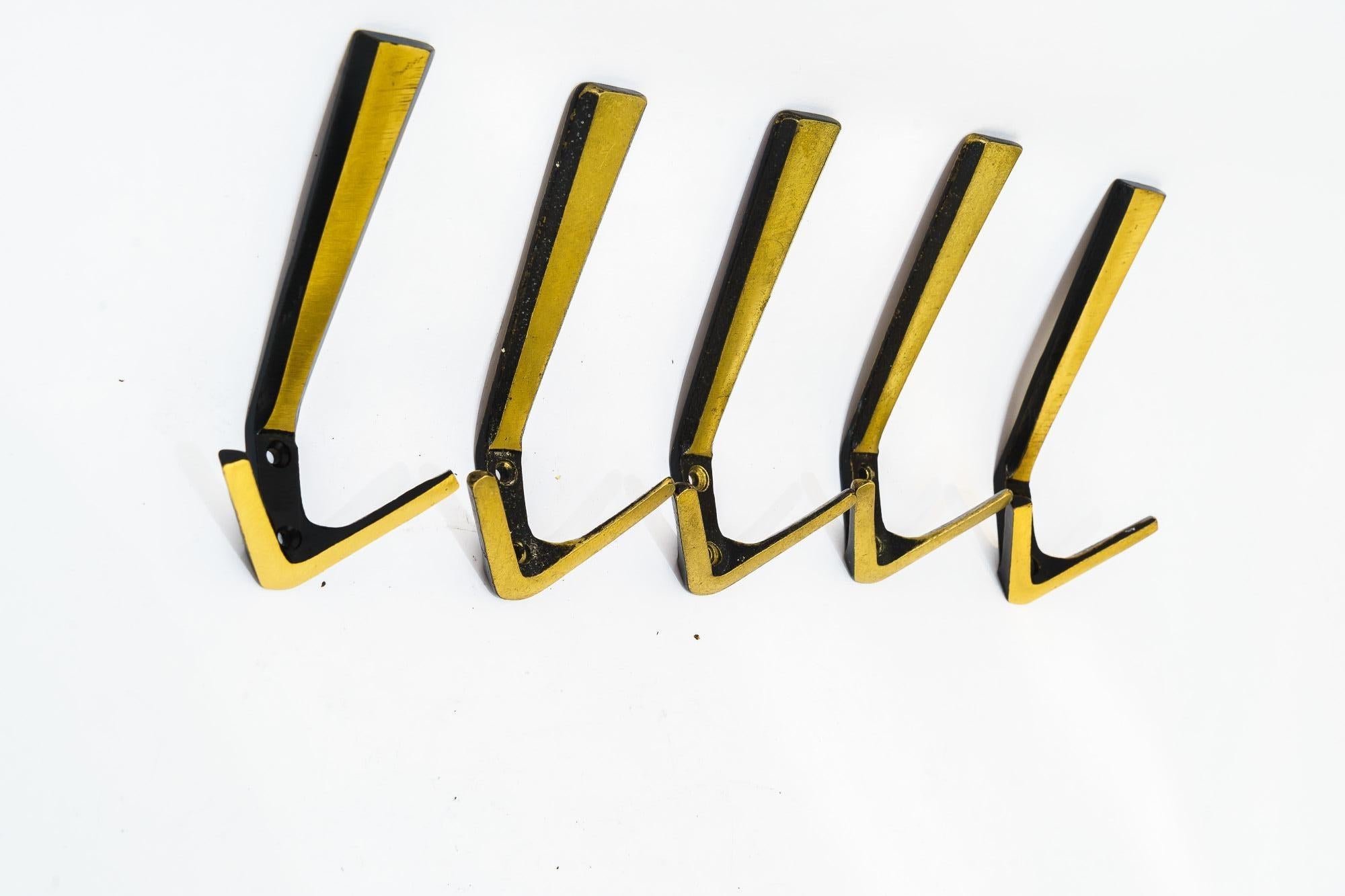 Mid-Century Modern 5 Wall Hooks by Herta Baller, around 1950s For Sale