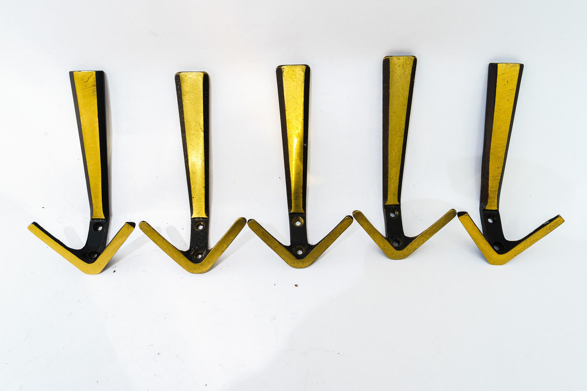 Austrian 5 Wall Hooks by Herta Baller, around 1950s For Sale