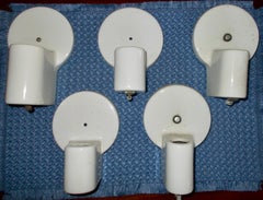 5 William Lescaze, P.&S. 'Alabax' Porcelain Lighting Fixtures