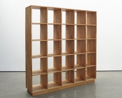 5 x 5 Bookcase Solid English Walnut LAXseries by Mashstudios