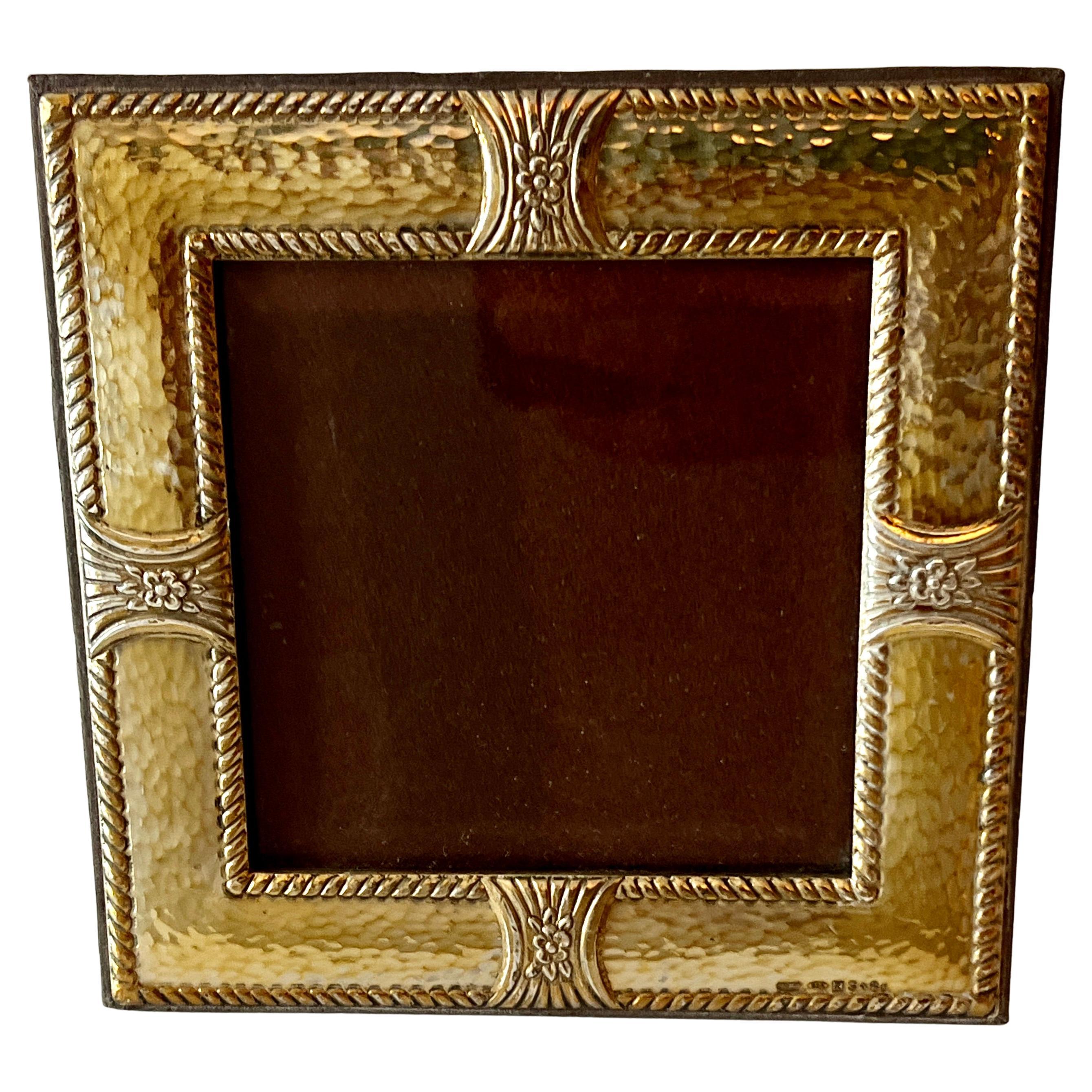 5 x 5 inch Sterling Silver Picture Frame in the Style of Ralph Lauren