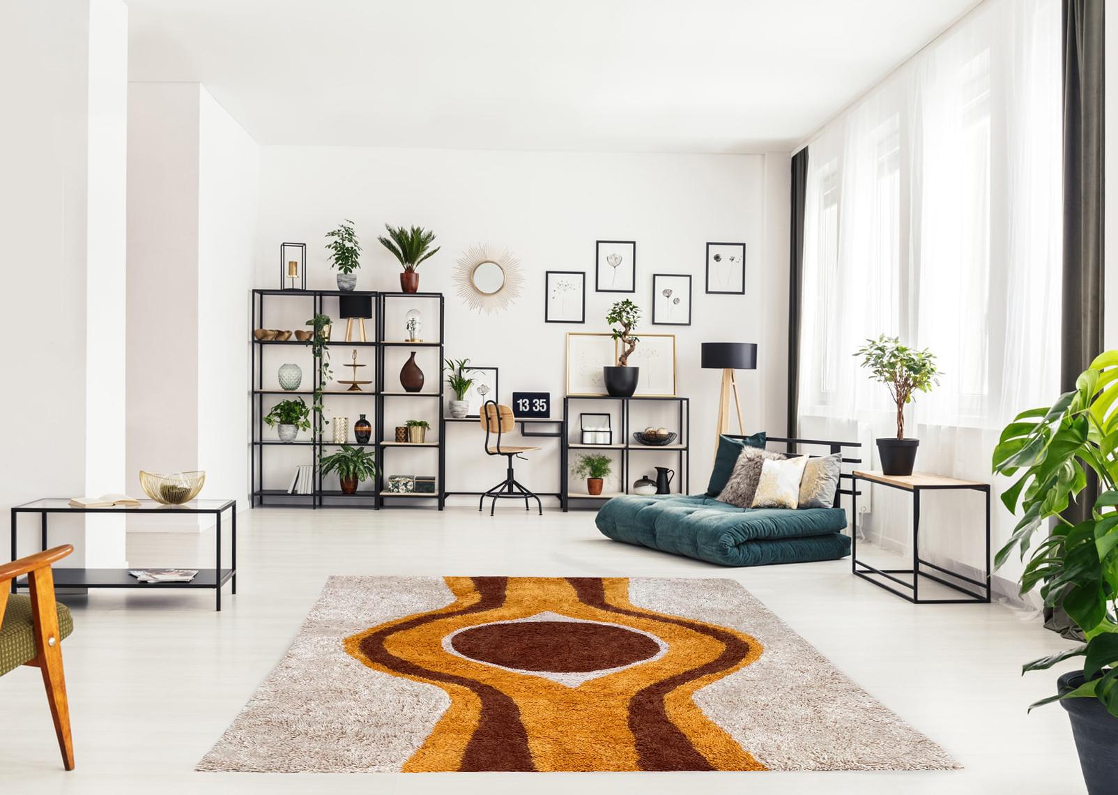 We are proud to offer these brand new, finely crafted, high quality designer shag rugs. These are truly inspired by the classic Scandinavian rug designs of the 1950’s and 1960’s. The entire look and feel were made to bring you back in time, from the