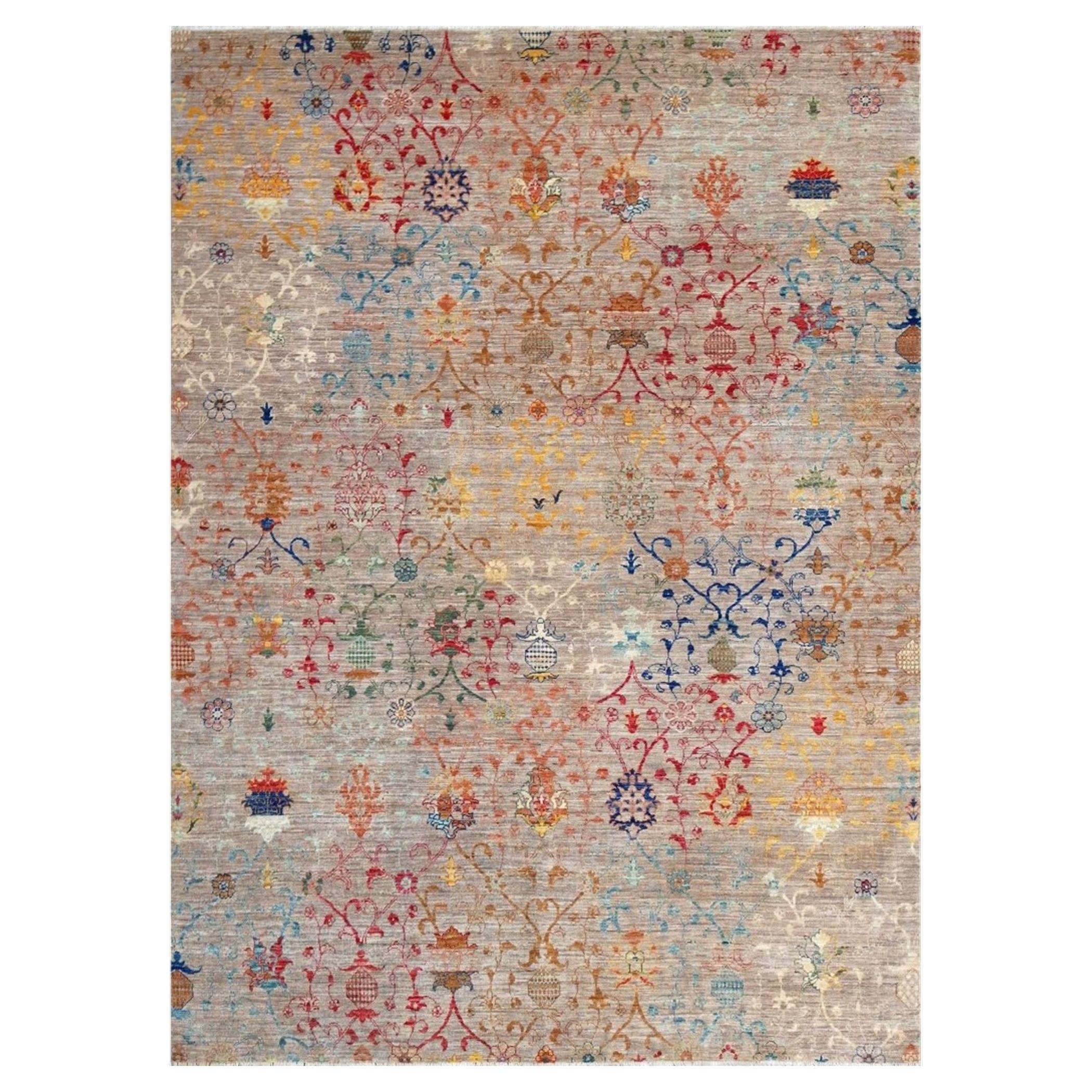 5’8”x7’8” Annecy Transitional Hand-Knotted Wool Area Rug