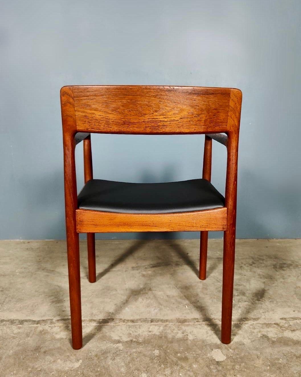 5 x Johannes Nørgaard For Nørgaards Møbelfabrik Teak Dining Chairs Mid Century For Sale 3