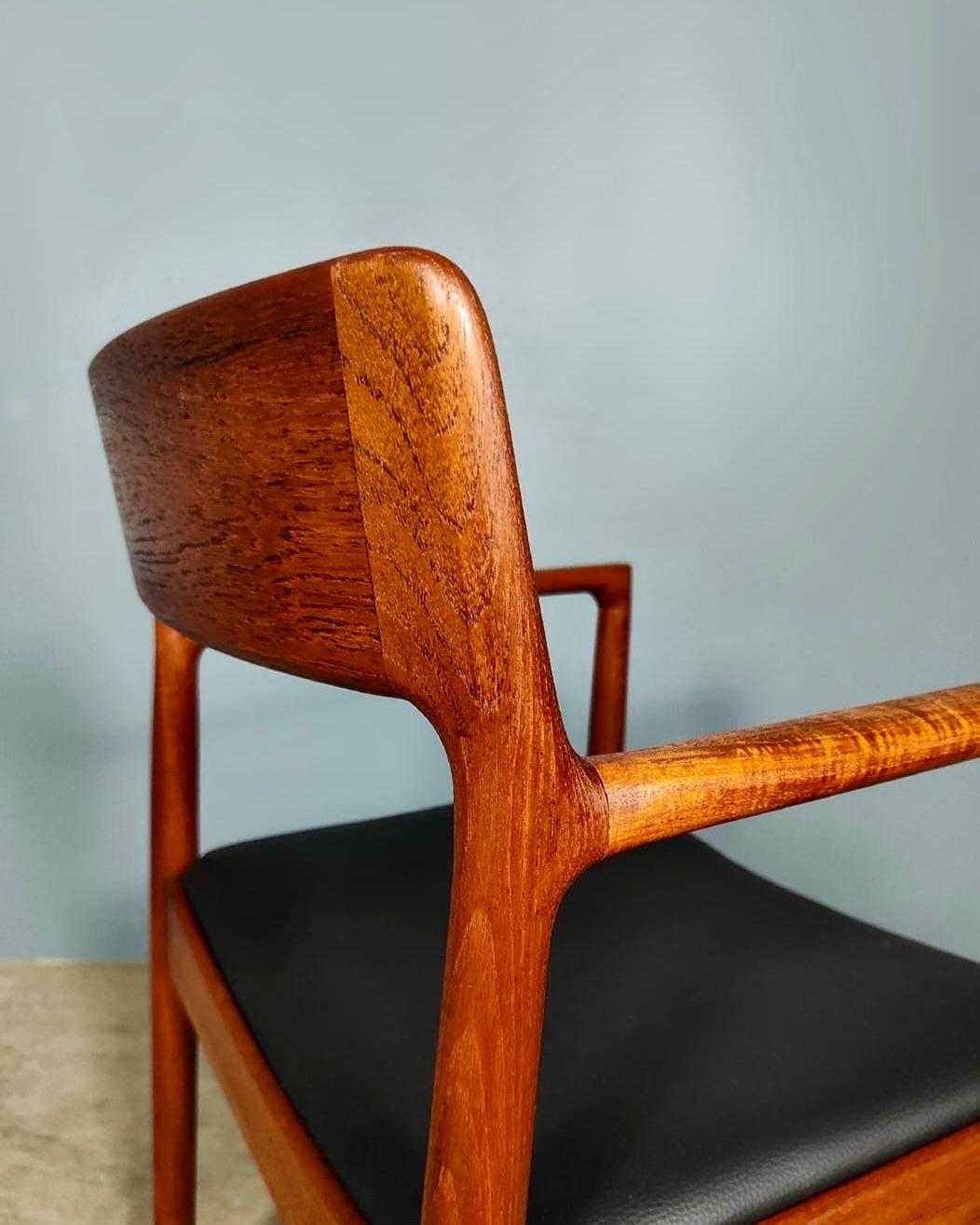 5 x Johannes Nørgaard For Nørgaards Møbelfabrik Teak Dining Chairs Mid Century 4