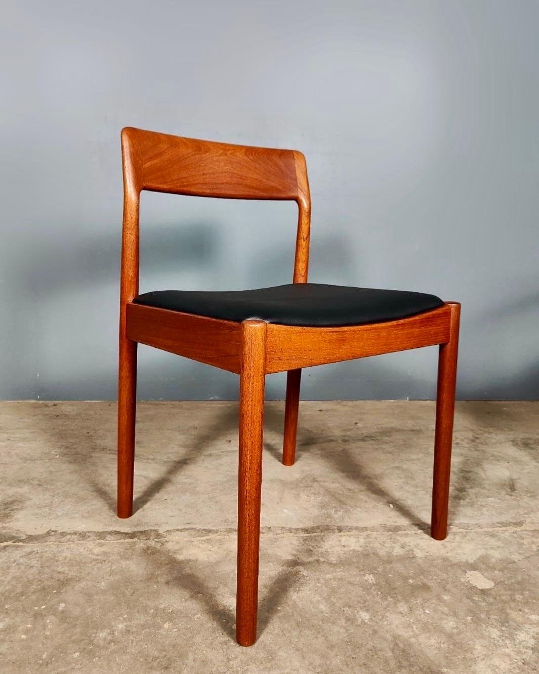 Other 5 x Johannes Nørgaard For Nørgaards Møbelfabrik Teak Dining Chairs Mid Century