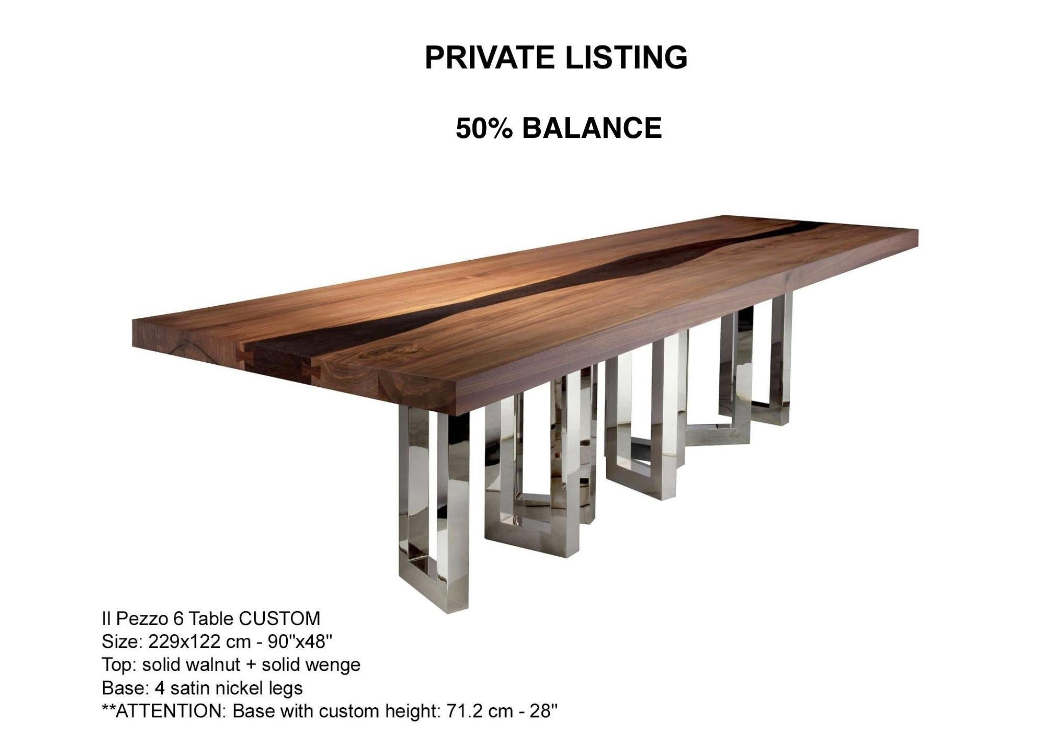 European 50% BALANCE: Il Pezzo 6 Table CUSTOM