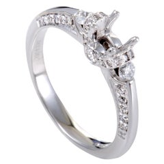 .50 Carat 14 Karat White Gold Diamond Engagement Ring Mounting