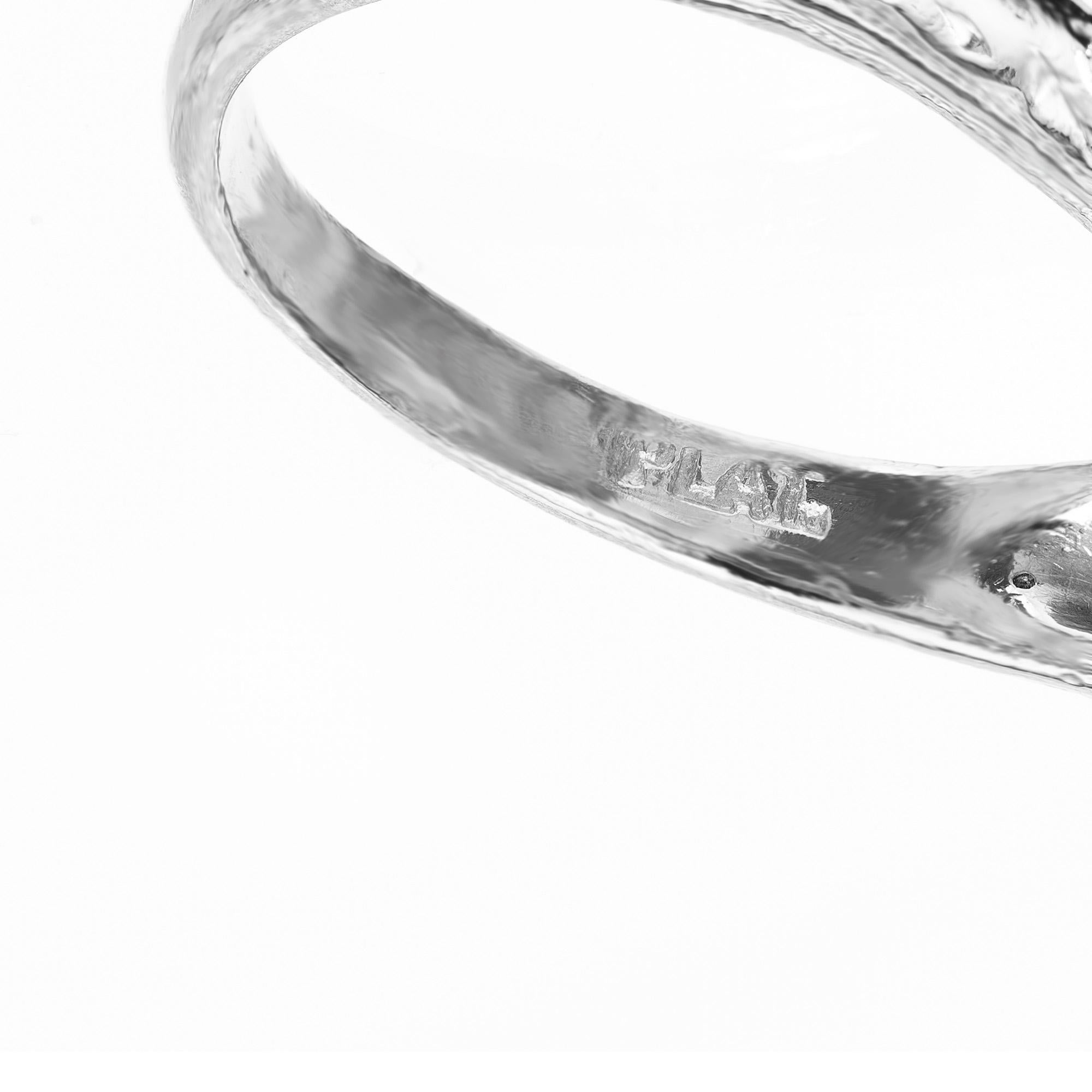 Anello di fidanzamento Art Deco con diamante a cupola filigranata in platino da .50 carati in vendita 1