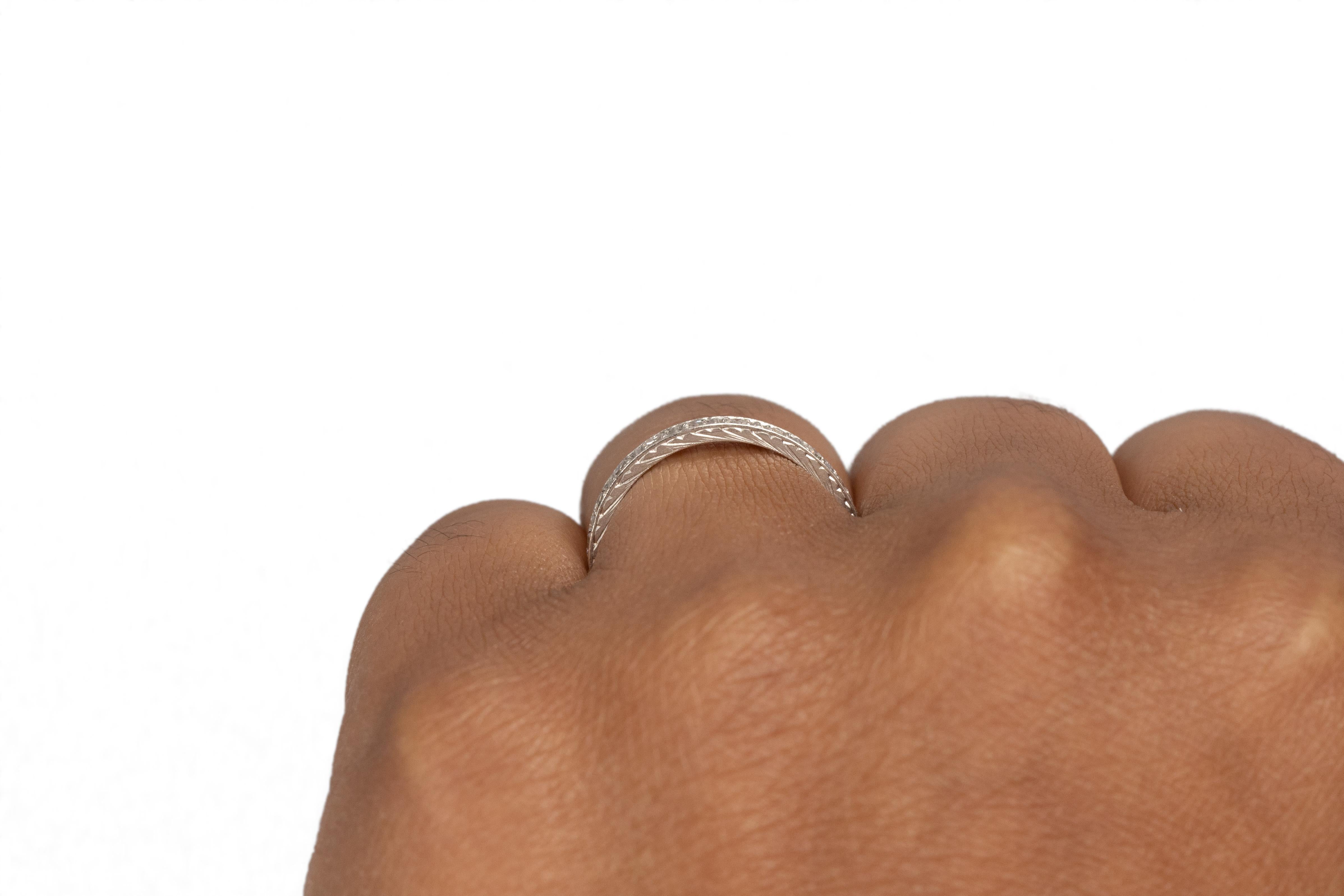 .50 Carat Art Deco Diamond Platinum Engagement Ring In Good Condition For Sale In Hicksville, NY