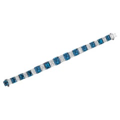 50 Carat Ceylon Sapphire Diamonds  Bracelet