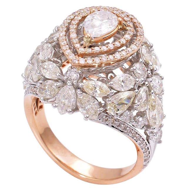 Fancy Shaped Mix Diamond Ring For Sale at 1stDibs