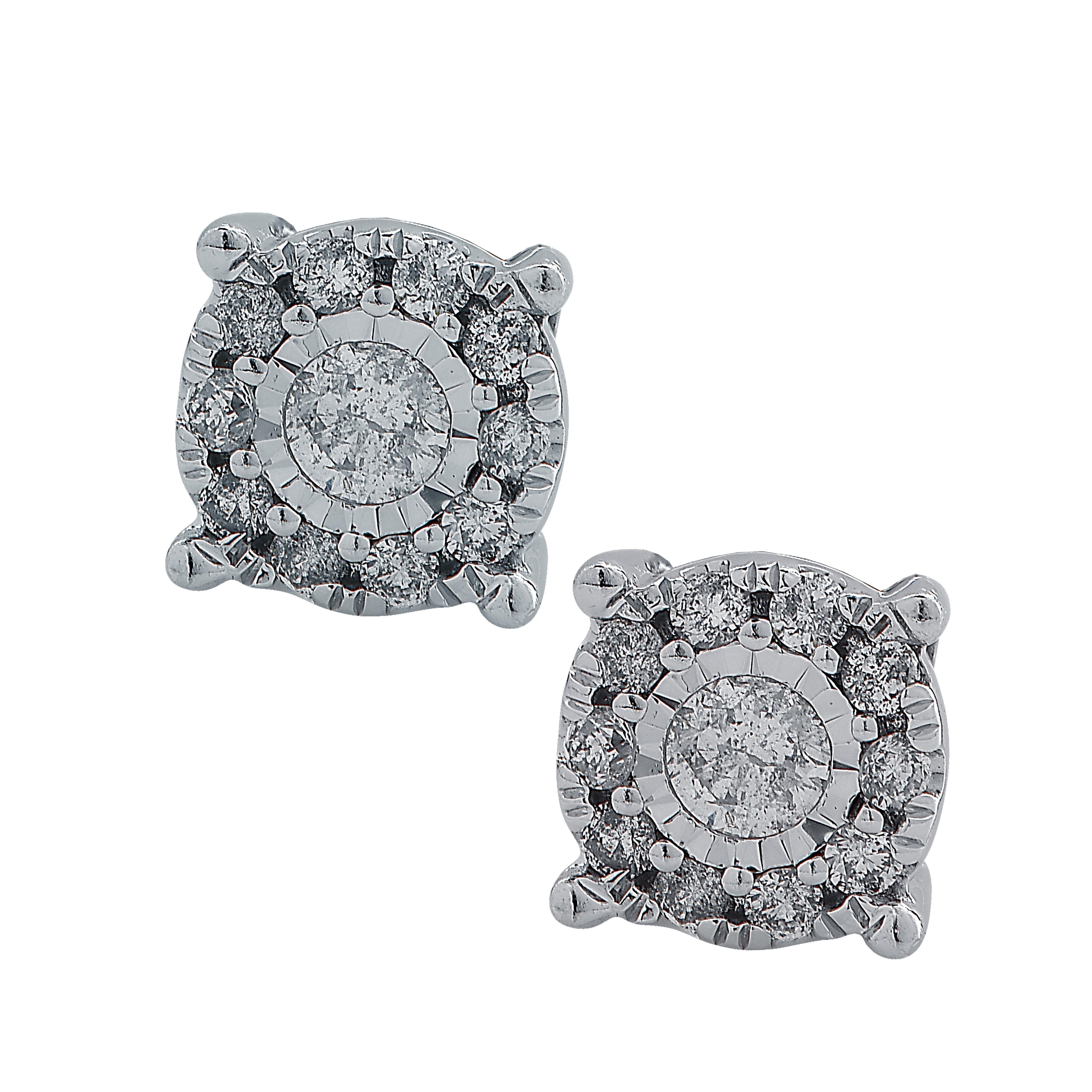 .50 Carat Diamond Cluster Earrings