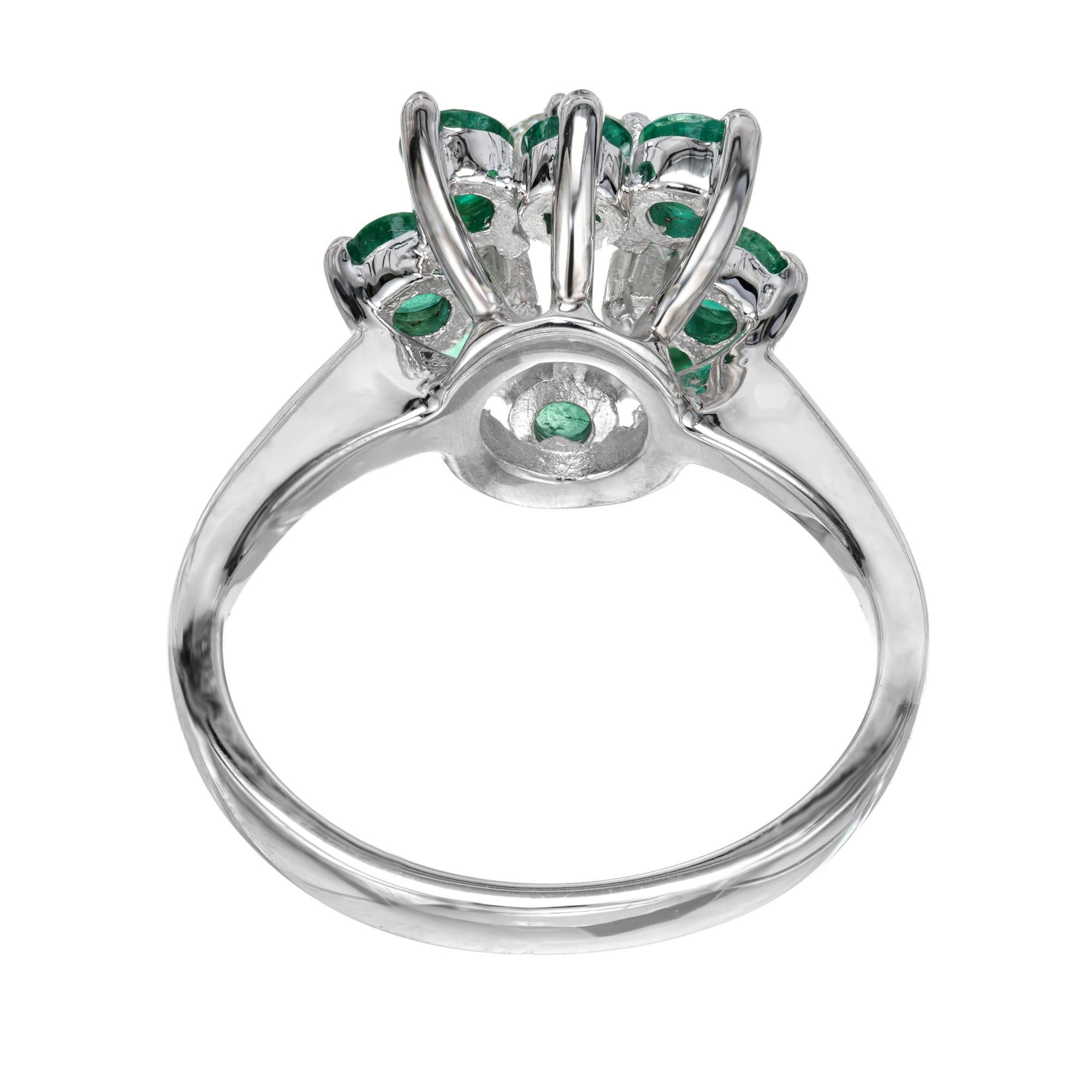 .50 carat emerald moissanite ring