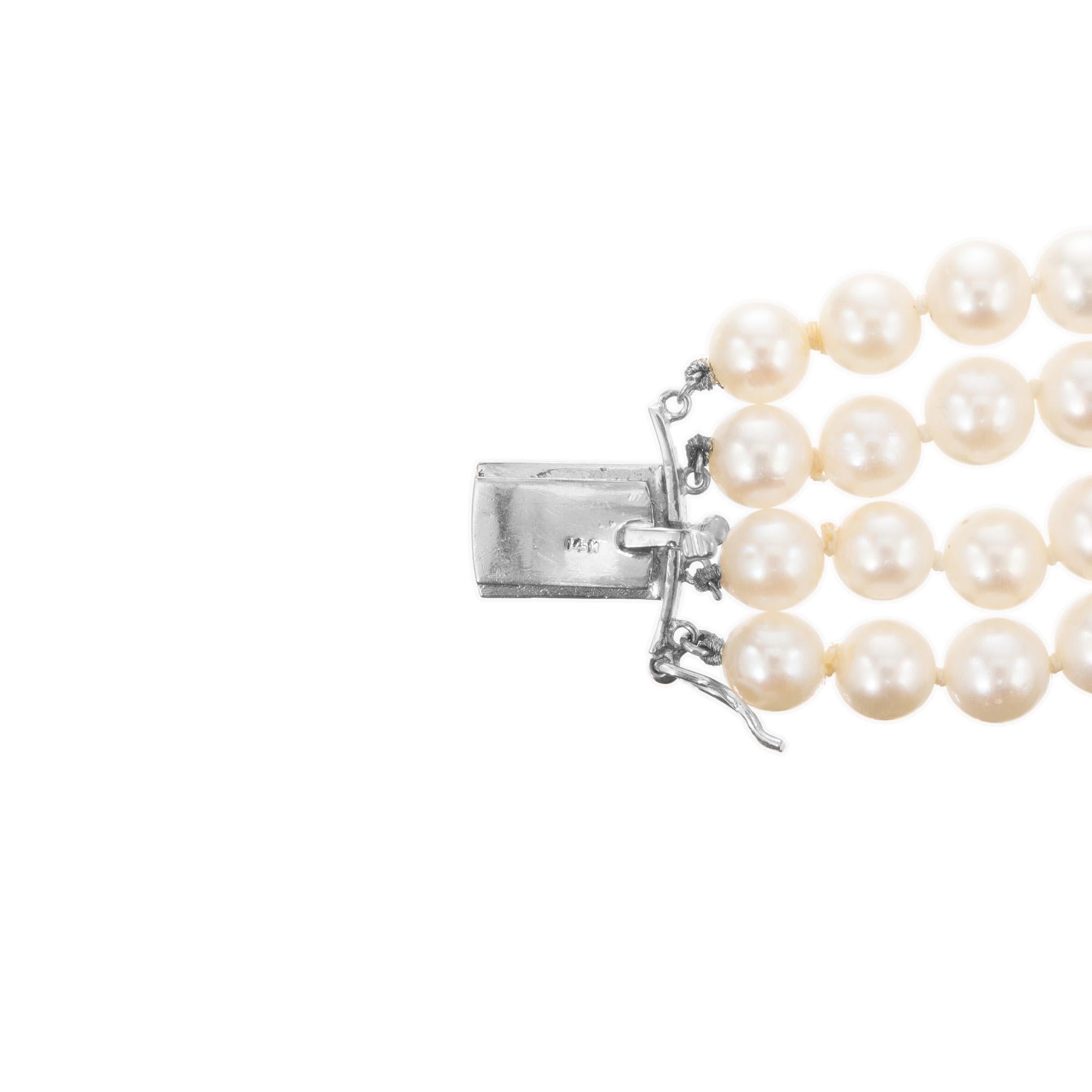Pulsera de cuatro vueltas de diamantes de .50 quilates en Bueno estado para la venta en Stamford, CT
