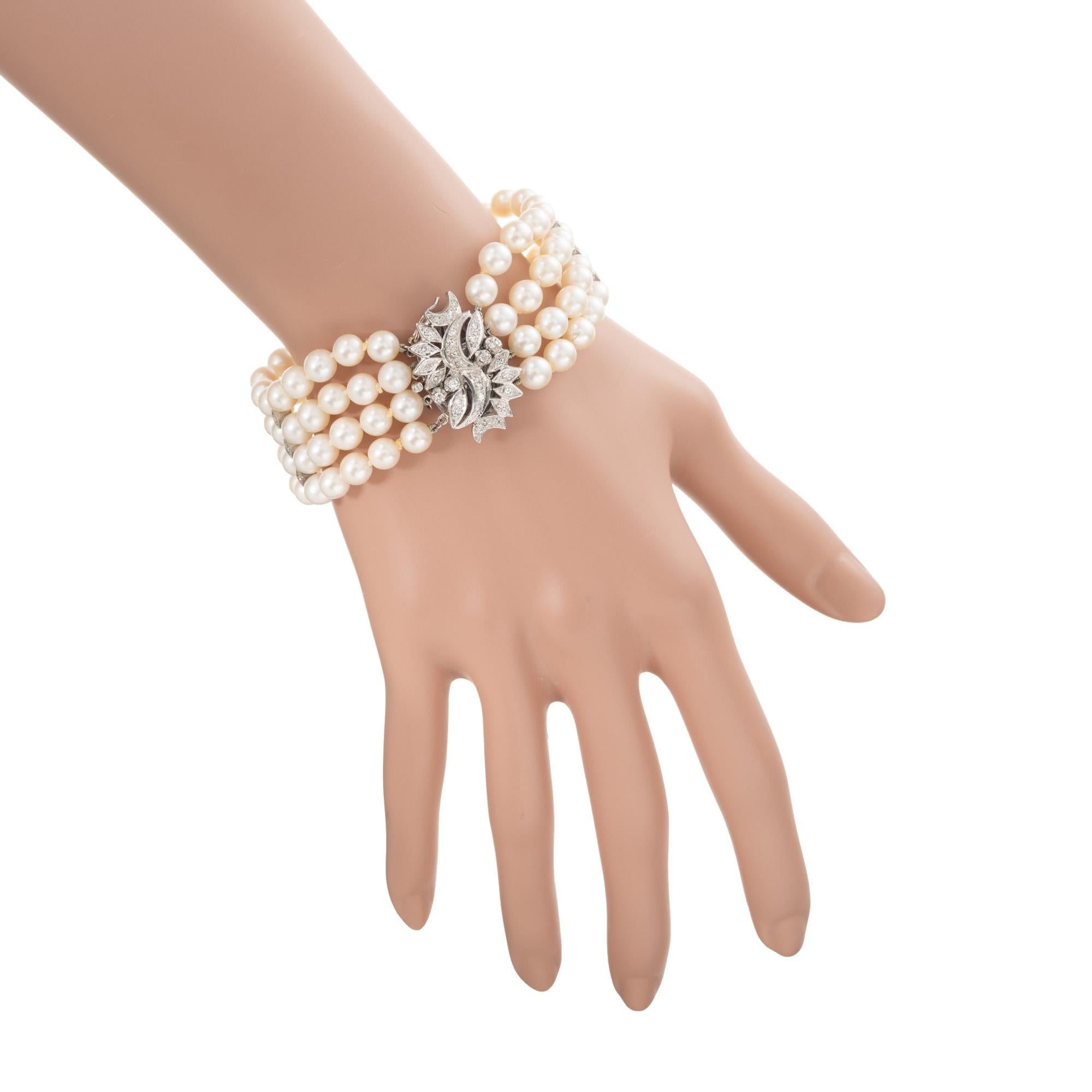De las mujeres Pulsera de cuatro vueltas de diamantes de .50 quilates en venta