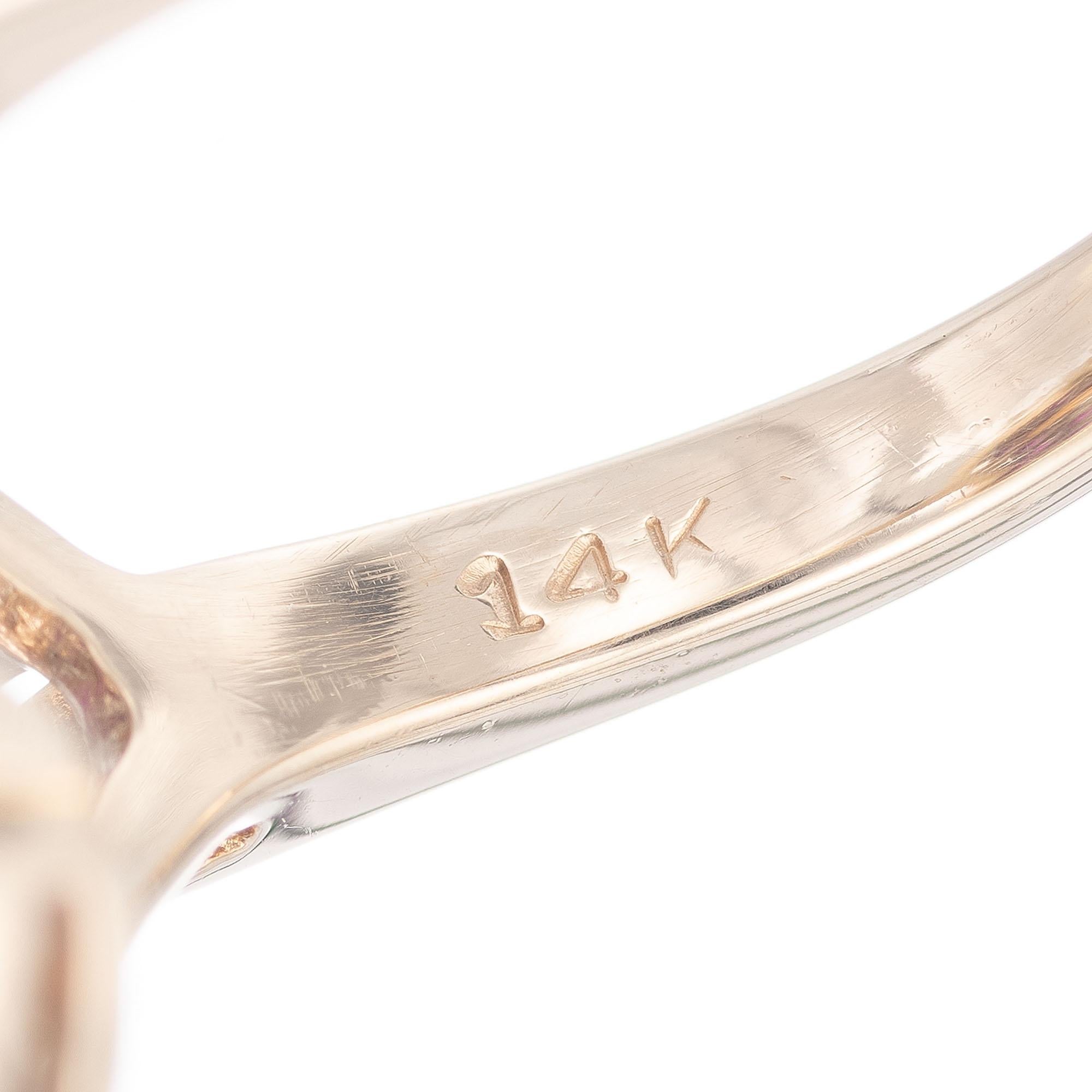 .50 Quilates Diamante Granate Oro Amarillo Anillo Cóctel Forma Corazón en venta 1