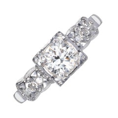 .50 Carat Diamond Gold Midcentury Engagement Ring